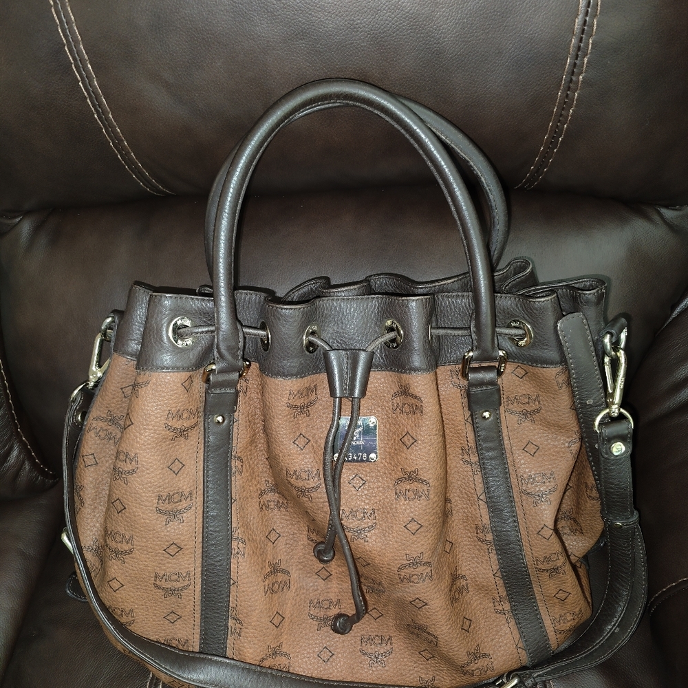 Authentic MCM  Drawstrings Two Way Bag - Picture 6 of 16